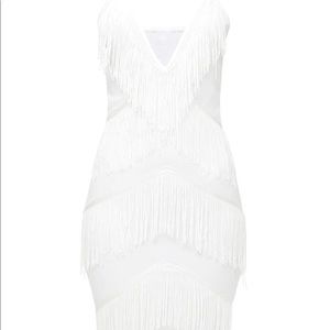PYT fringe midi dress